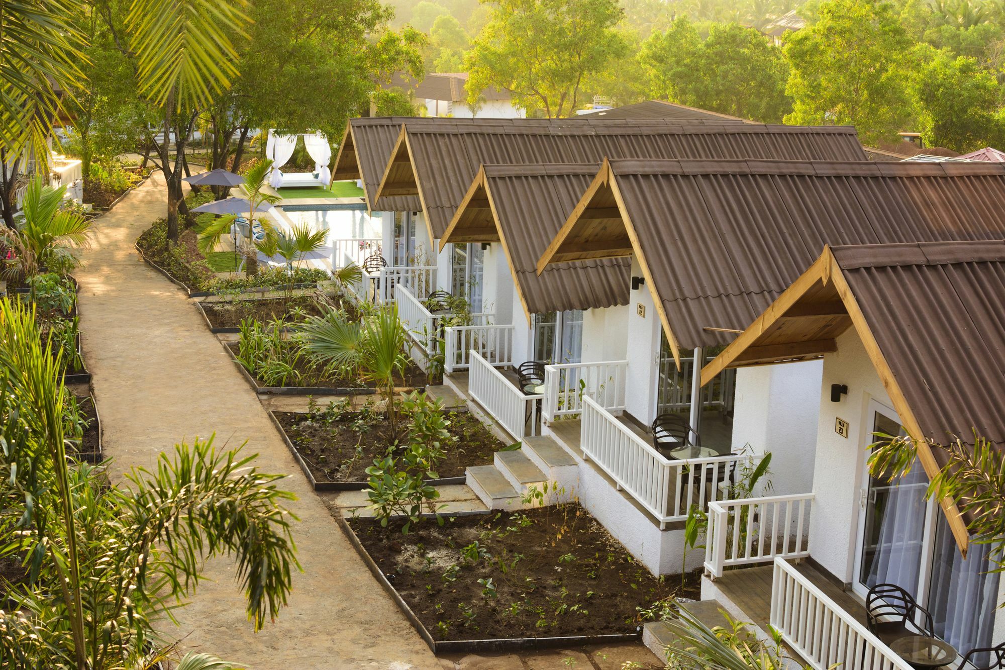 Stone Wood Resort, Mandrem Bagian luar foto